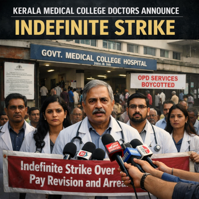 Kerala Government Medical College Doctors to Begin Indefinite Strike From February Over Salary Issues