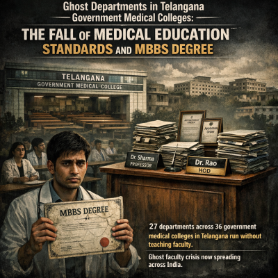 Ghost Departments in Telangana Government Medical Colleges: The Fall of Medical Education Standards and MBBS Degree