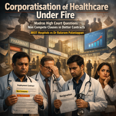 Non Compete Clauses in Doctor Contracts Under Judicial Scrutiny