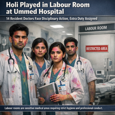 Holi Played in Labour Room at Ummed Hospital, Action Taken Against 14 Doctors and Nursing Staff