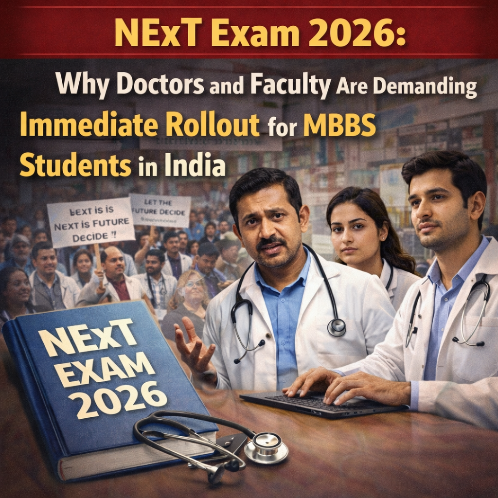 NExT Exam 2026: Why Doctors and Faculty Are Demanding Immediate Rollout for MBBS Students in India