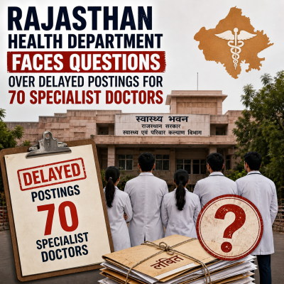 Rajasthan Health Department Faces Questions Over Delayed Postings for 70 Specialist Doctors