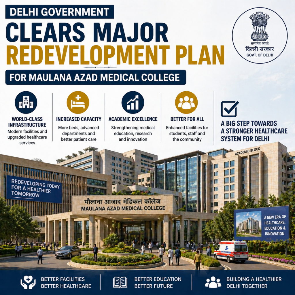 Delhi Government Clears Major Redevelopment Plan for Maulana Azad Medical College
