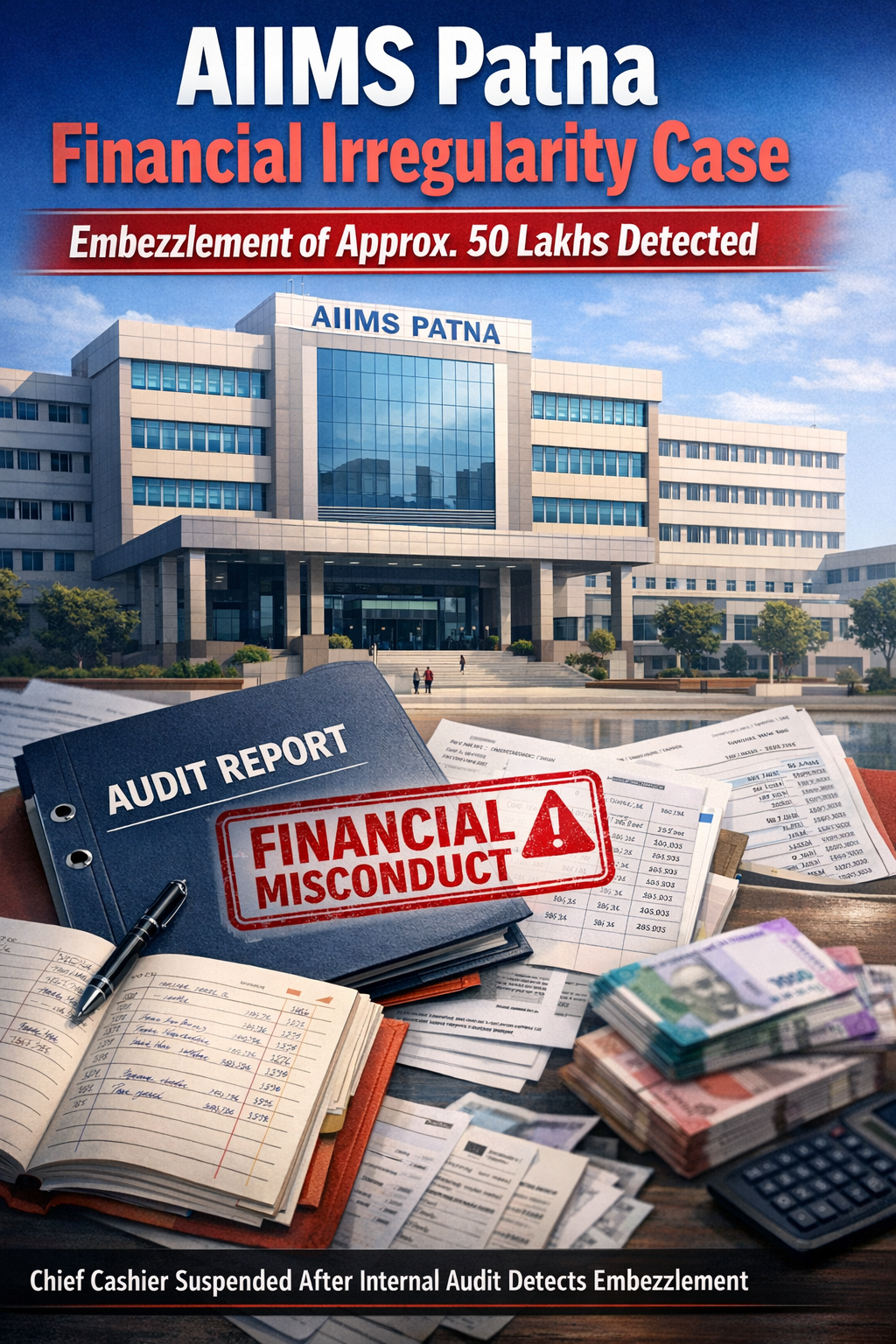 50 Lakhs Embezzlement at AIIMS Patna: Departmental Inquiry Ordered
