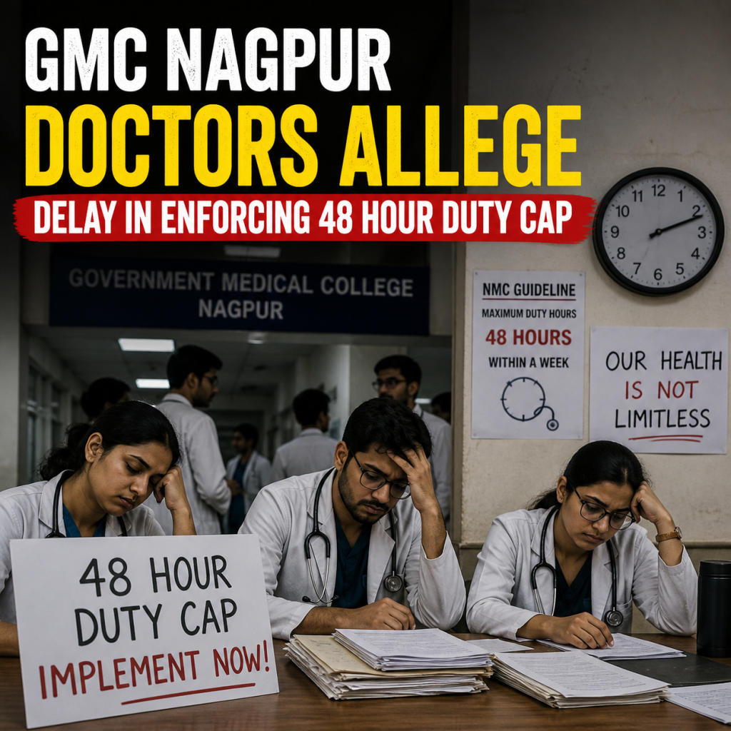 GMC Nagpur Doctors Allege Delay in Enforcing 48 Hour Duty Cap