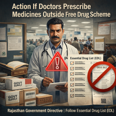 Rajasthan Government Warns Doctors Against Prescribing Medicines Outside Free Drug Scheme