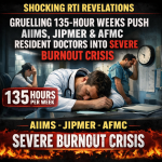 Shocking RTI Revelations: Gruelling 135 Hour Weeks Push AIIMS, JIPMER & AFMC Resident Doctors into Severe Burnout Crisis