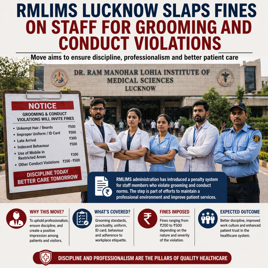 RMLIMS Lucknow Slaps Fines on Staff for Grooming and Conduct Violations