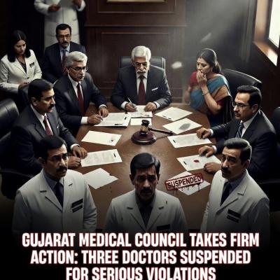 Gujarat Medical Council Suspends Three Doctors: A Step Toward Strengthening Medical Ethics and Patient Safety