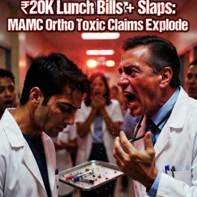 “₹20K Monthly Lunch Bills, Slappings & No Sitting Allowed”: Shocking Allegations of Exploitation Emerge at MAMC Delhi Orthopaedics
