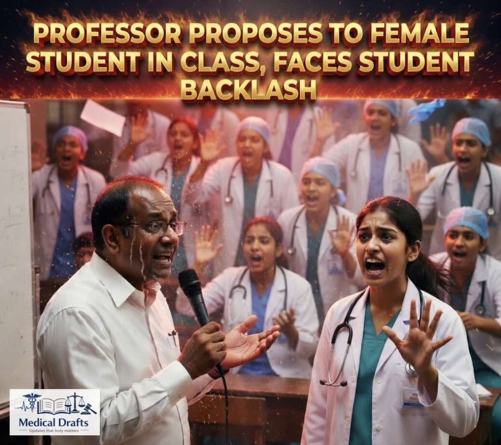 Outrage at Sri Siddhartha Medical College: Professor Proposes to Female Student in Class, Faces Student Backlash