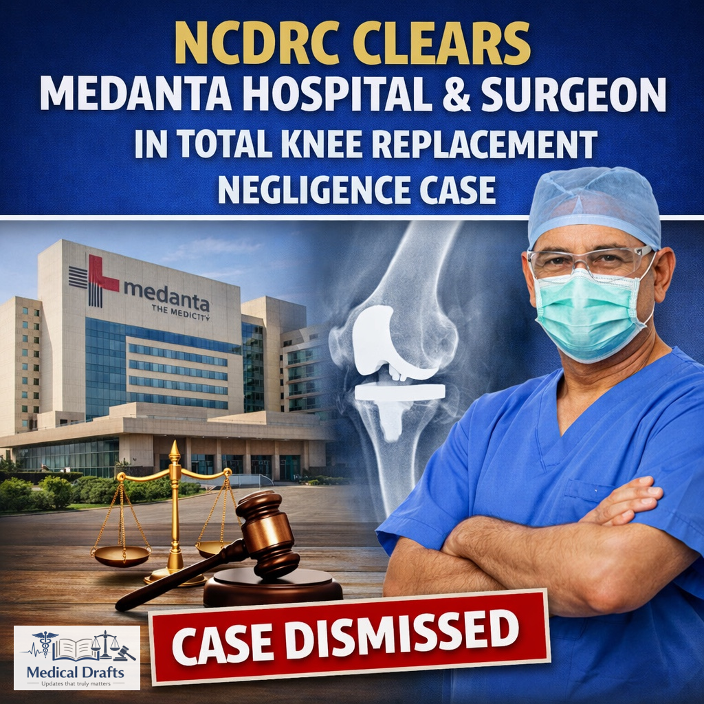NCDRC Clears Medanta Hospital & Surgeon in Total Knee Replacement Negligence Case