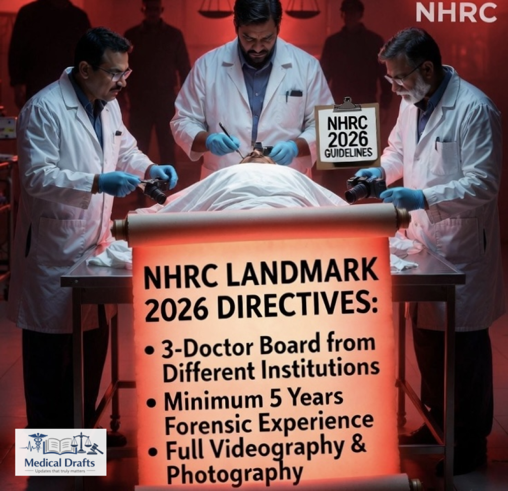 NHRC’s Landmark 2026 Guidelines on Custodial Death Autopsies: Strengthening Transparency and Accountability in India