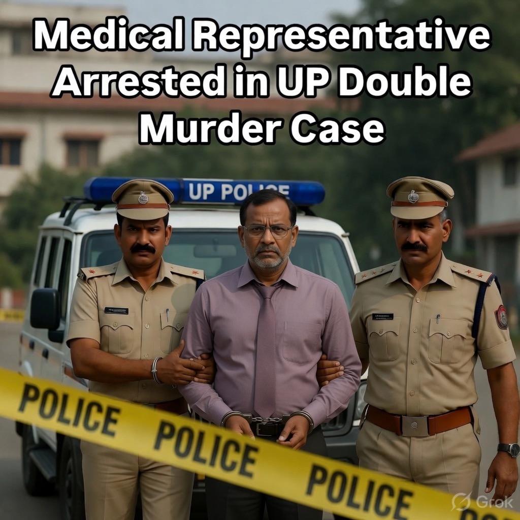Medical Representative Arrested in Uttar Pradesh For Double Murder Case